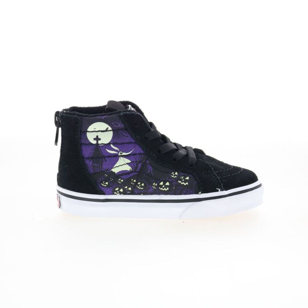 Vans Boys Sk8-HI Zip Disney Toddler Black Shoes ()